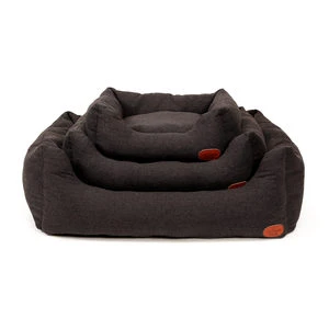 Hondenmand Herringbone Donkergrijs 1 Hondenmand Herringbone Donkergrijs