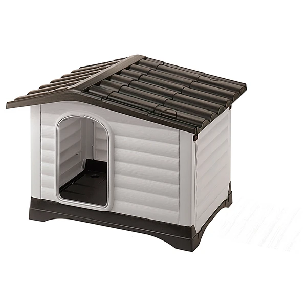 Ferplast Dogvilla Grijs&Bruin - Hondenhok - 88x72x65 Cm 1 Ferplast Dogvilla Grijs&Bruin - Hondenhok - 88x72x65 Cm