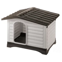 Ferplast Dogvilla Grijs&Bruin - Hondenhok - 111x84x79 Cm
