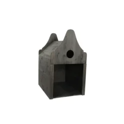 Hm Houten Hondenhuis Deluxe - Hondenbed - 75x55x103 Cm Grijs Bouwpakket