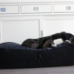 Hondenbed Zwart Ribcord Extra Small