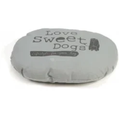 Beeztees Hondenkussen Ovaal Sweet Dogs Grijs 56 X 42 Cm