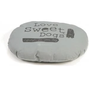 Beeztees Hondenkussen Ovaal Sweet Dogs Grijs 56 X 42 Cm 1 Beeztees Hondenkussen Ovaal Sweet Dogs Grijs 56 X 42 Cm
