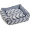 Beeztees Hondenmand ZigZag Blauw 65 X 60 X 20 Cm