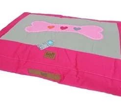 Lief! Hondenkussen Lounge Girls Bot Roze / Beige 100x70 Cm