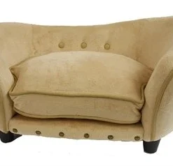 Enchanted Hondenmand Sofa Ultra Pluche Snuggle Caramel Bruin 68x40,5x37,5 Cm
