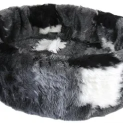 Petcomfort Hondenmand Bont Lapjesdeken Grijs 56x50x15 Cm.