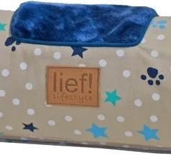 Lief! Comfort Kussen Voor Houten Hondenmand Boys Beige / Blauw 30x15 Cm -Goedkope Fluffy Poot Winkel image 145