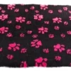 Vetbed Poot Zwart / Roze 50x75 Cm