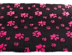 Vetbed Poot Zwart / Roze 50x75 Cm