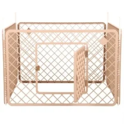 Puppyren 4 Panelen Beige 90x90x60 Cm