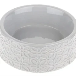 Happy Pet Voerbak Flora Grijs 21x21x7 Cm 1040 Ml