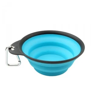 Popware Travelcup Met Karabijnhaak - Blauw - 473 Ml.